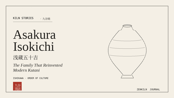 Editorial cover: Asakura Isokichi, the family that reinvented modern Kutani ware