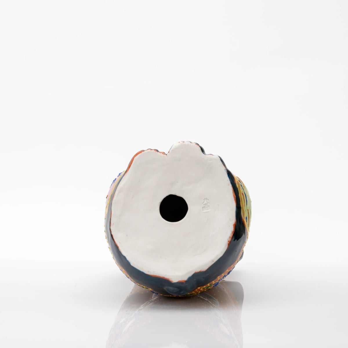 Kutani Cha-Mori Lucky Cat, 21 cm
