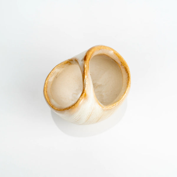 Shigaraki Hechimon Flower Vase — Handmade Stoneware Ikebana Bud Vase, 11 cm