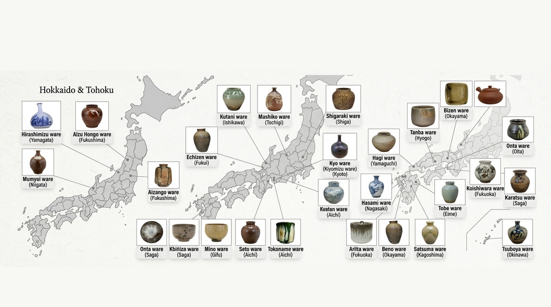 Japan's Pottery Regions: A Guide to Japanese Ceramics