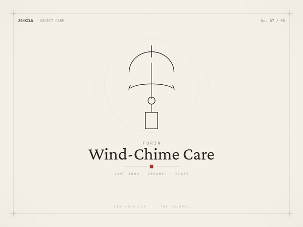 Editorial illustration — Japanese furin wind chime care guide
