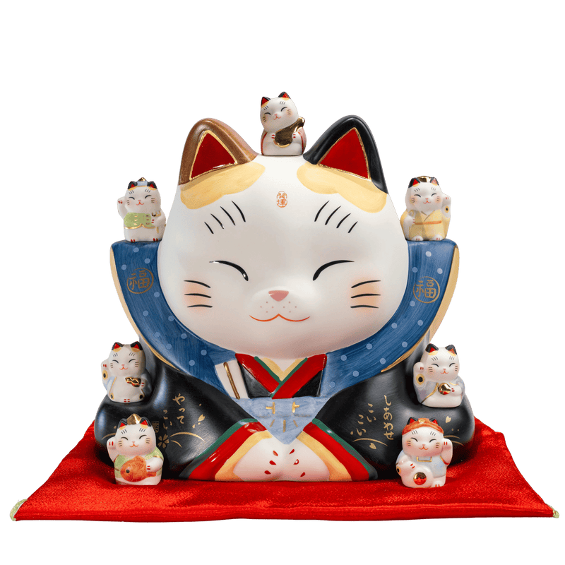マキムリーロンイングリッシュ Lucky Cat Grin ソフビ 招き猫 Ron マキムリーロンイングリッシュ Lucky Cat Grin ソフビ 招き猫 Ron