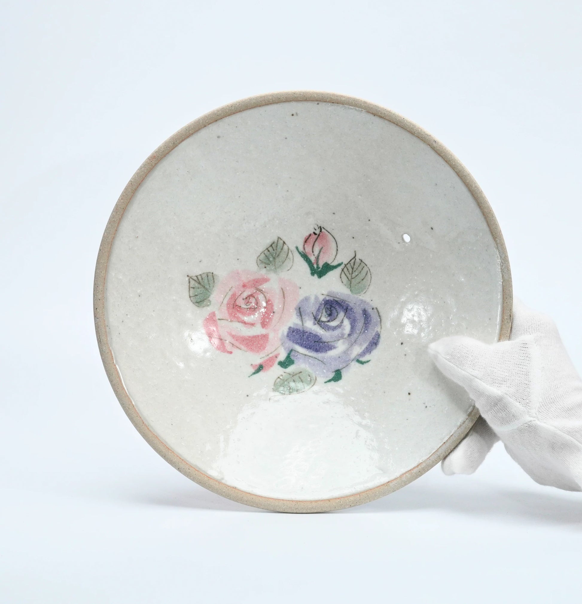 Japanese Rose Donabe Clay Pot | Banko Body + Seto Lid, 25cm Serves 2-3 — view 6