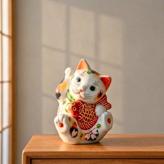 Kutani Tai Maneki Neko
