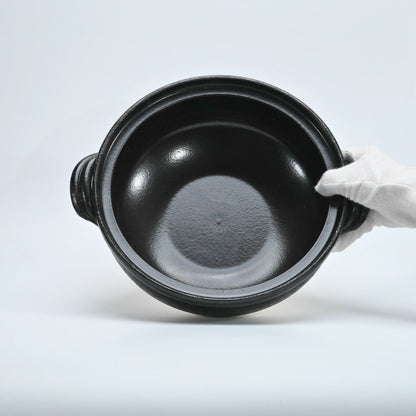 Japanese Rose Donabe Clay Pot | Banko Body + Seto Lid, 25cm Serves 2-3 — view 7