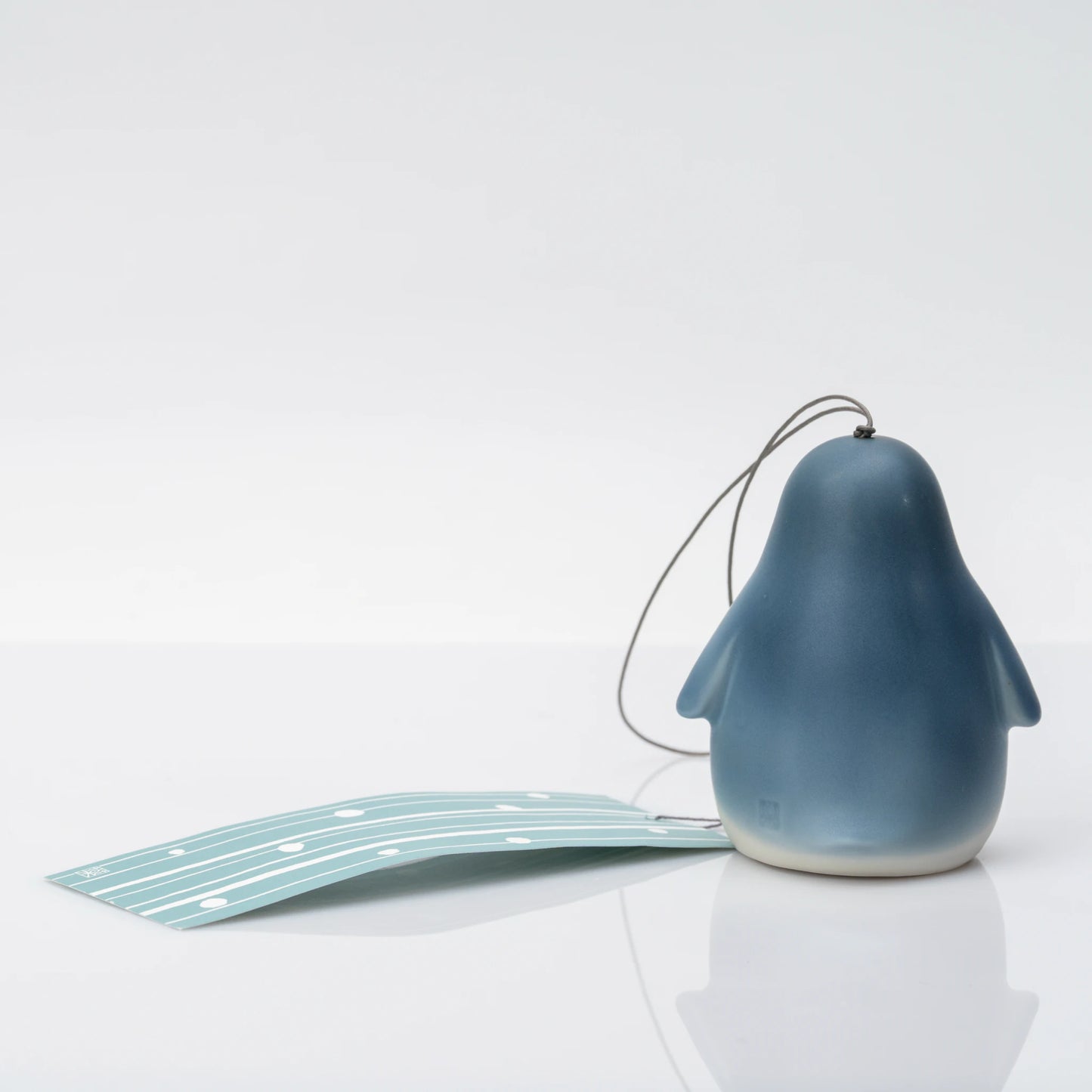 Seto Penguin Wind Chime | Japanese Ceramic Furin, 8.5 cm