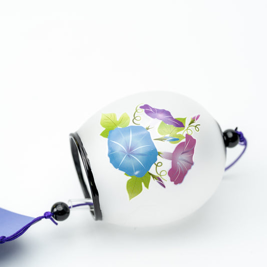 Morning Glory Glass Wind Chime, 6.3 cm