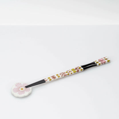 Japanese Chopstick Set for Two | Harekutani Kutani Porcelain Rests