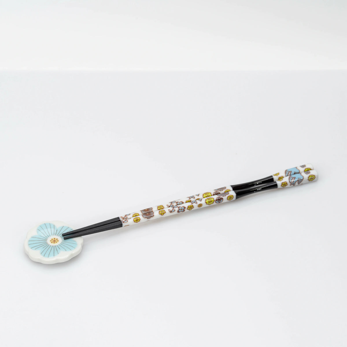 Japanese Chopstick Set for Two | Harekutani Kutani Porcelain Rests