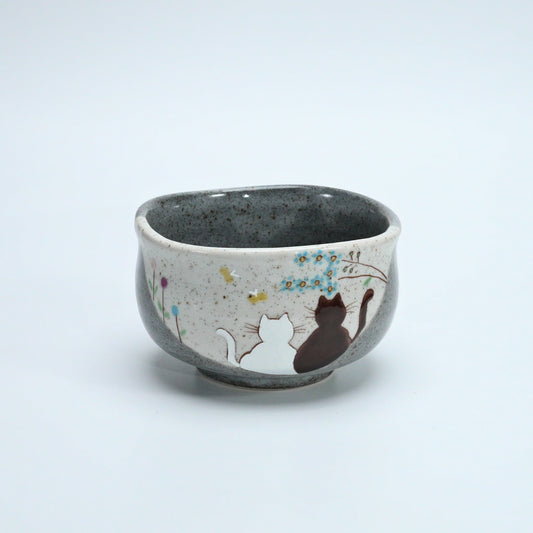 Kutani Hidamari Matcha Bowl | Hand-Painted Japanese Chawan