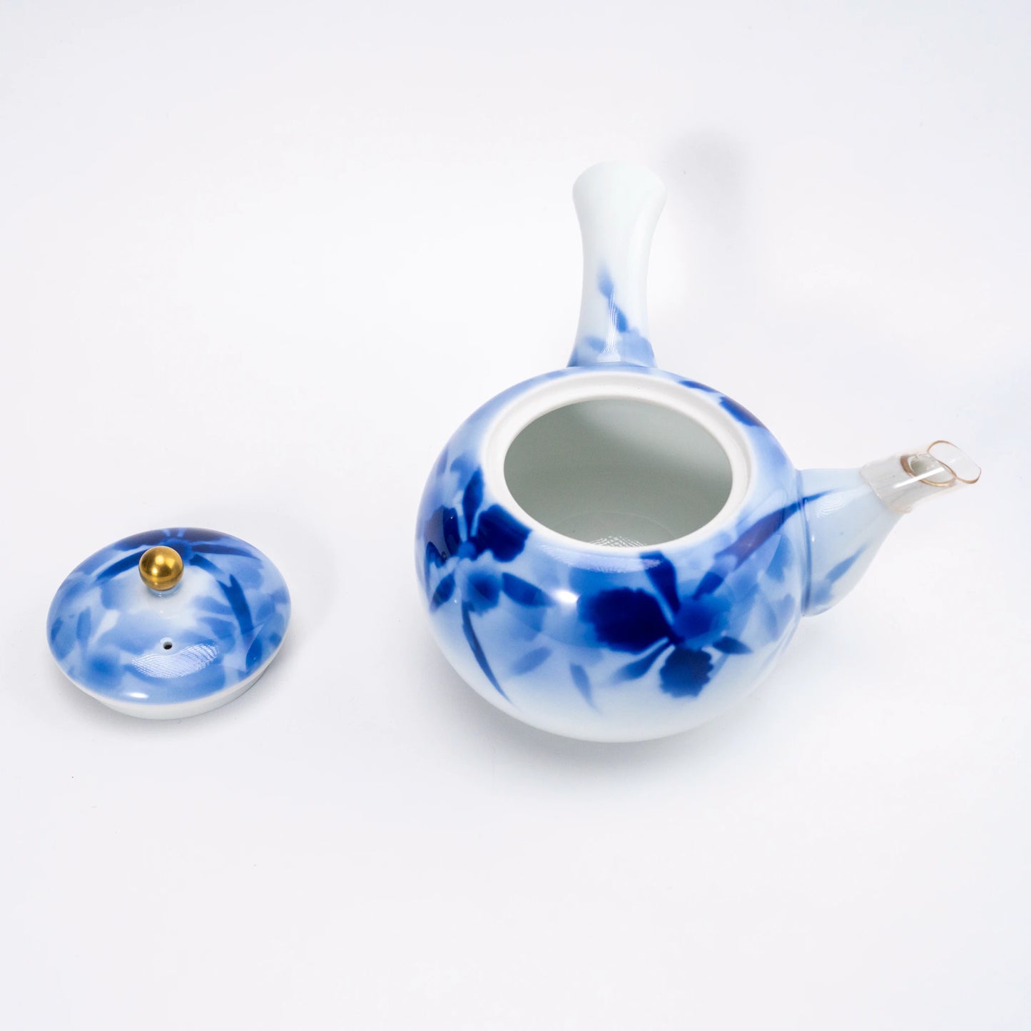 Fukagawa Seiji Pre-War Arita Sometsuke Tea Set — Kyusu + 5 Yunomi with Signed Tomobako, 1937 Showa