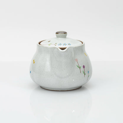 Kutani Cat Teapot with Strainer, Hand-Painted Hidamari, Japanese Ceramic 360ml