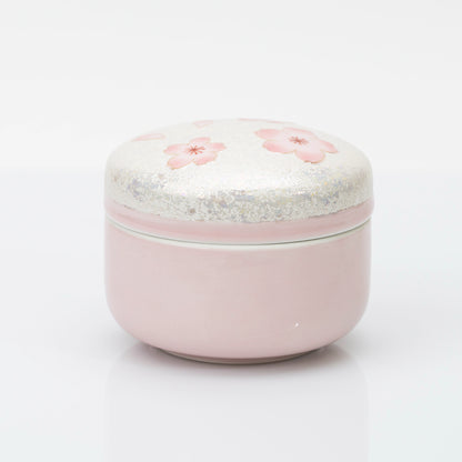 Arita Pink Cherry Blossom Lidded Box, 8.5 cm