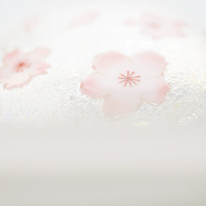 Arita Pink Cherry Blossom Lidded Box, 8.5 cm