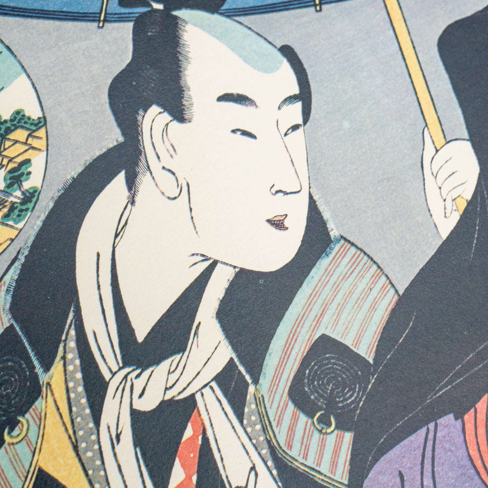 Portfolio d'estampes ukiyo-e sur bois vintage d'après Utamaro — 6 reproductions bijin-ga ōban, portfolio en washi (fukkokuban) (vue 13)