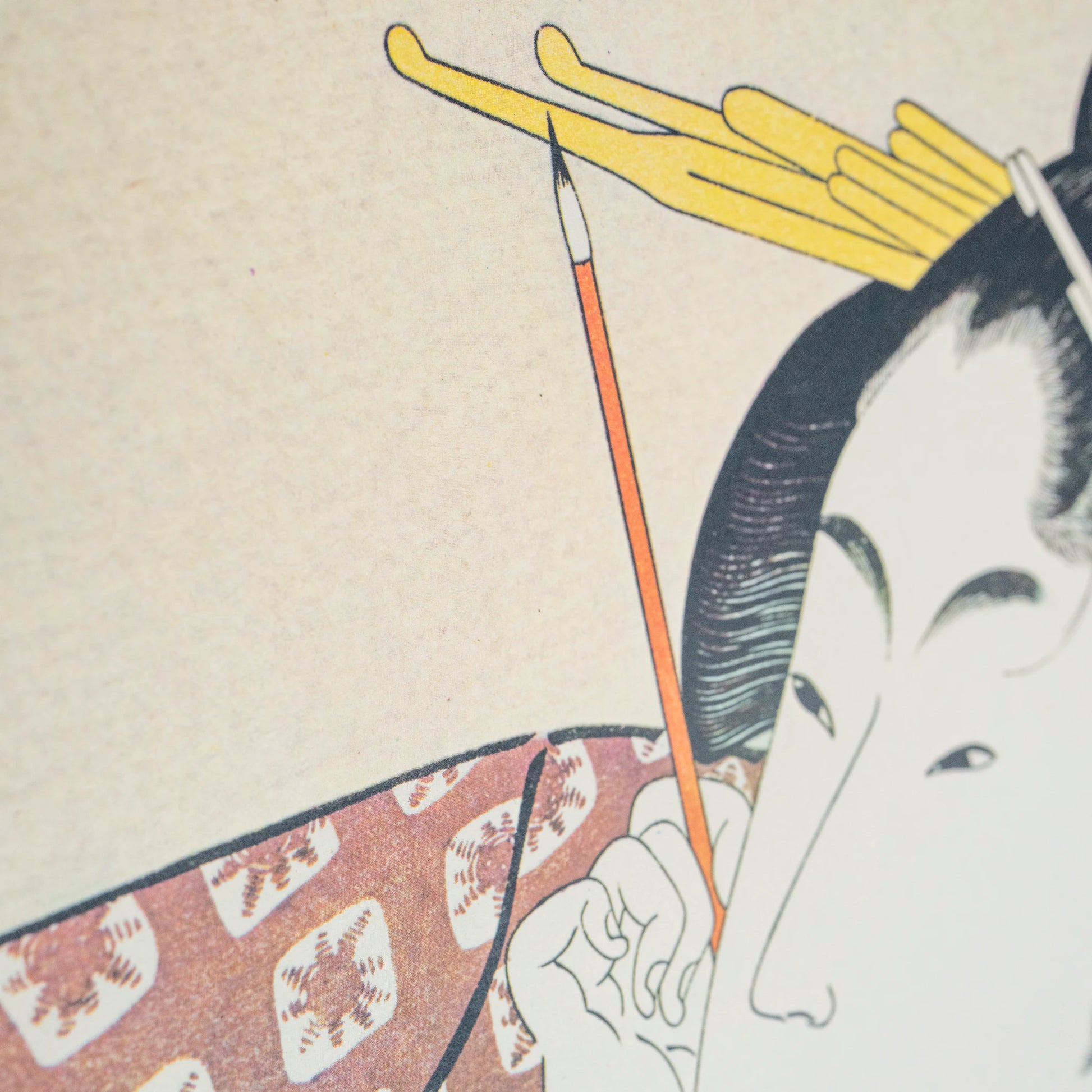 Portfolio d'estampes ukiyo-e sur bois vintage d'après Utamaro — 6 reproductions bijin-ga ōban, portfolio en washi (fukkokuban) (vue 16)