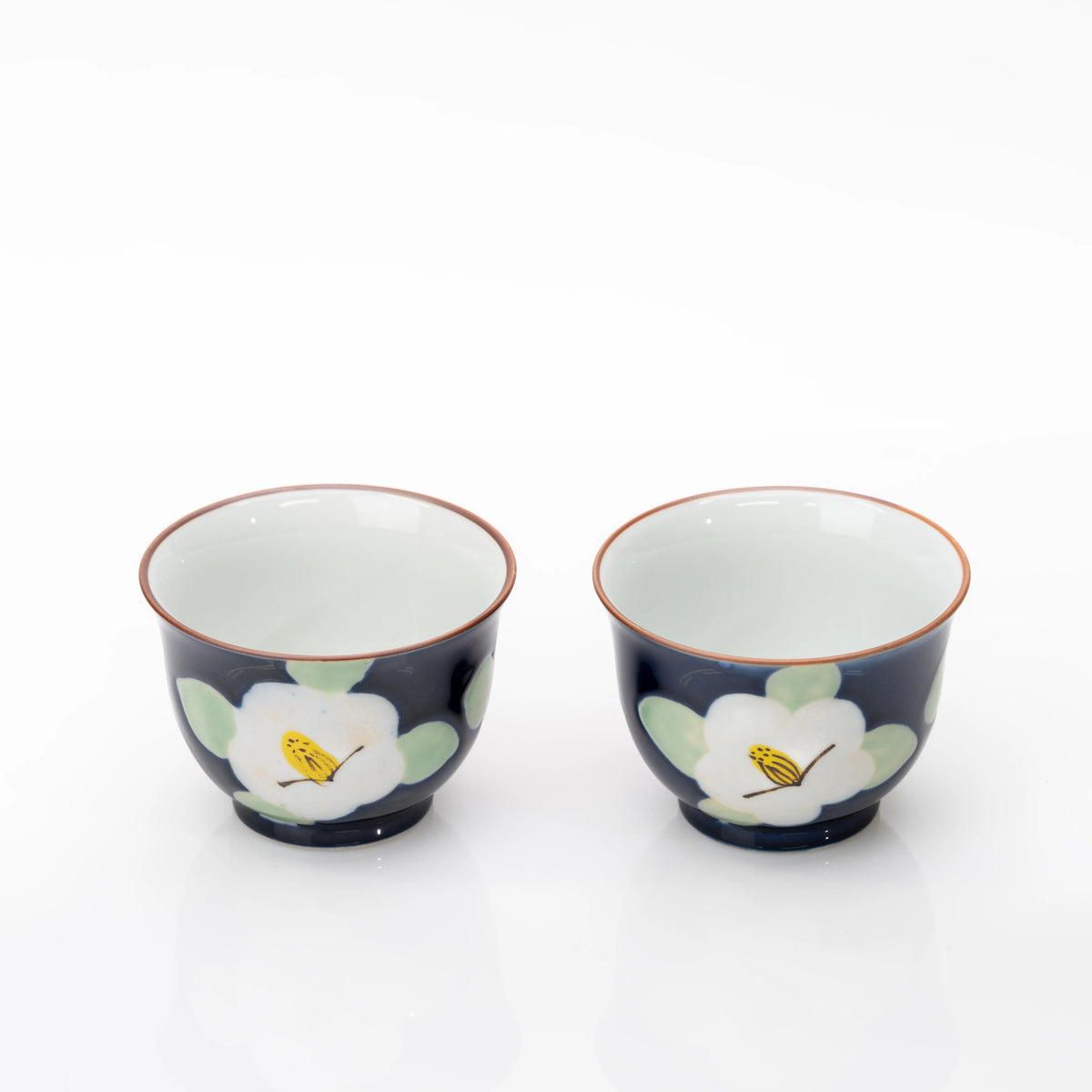 Arita Camellia Tea Set in Deep Blue | Teapot & 2 Cups