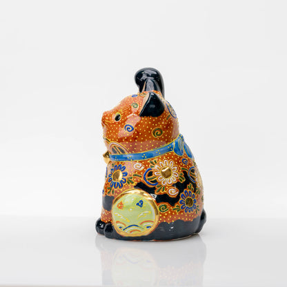 Kutani Cha-Mori Lucky Cat, 21 cm
