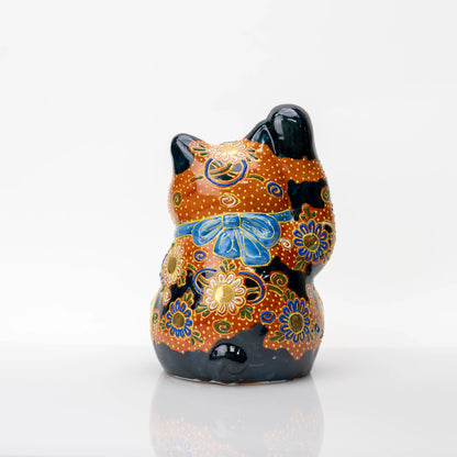 Kutani Cha-Mori Lucky Cat, 21 cm