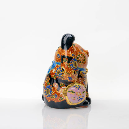 Kutani Cha-Mori Lucky Cat, 21 cm