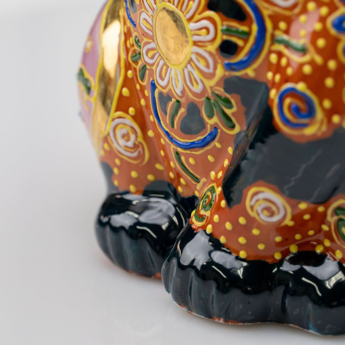 Kutani Cha-Mori Lucky Cat, 21 cm