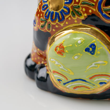 Kutani Cha-Mori Lucky Cat, 21 cm