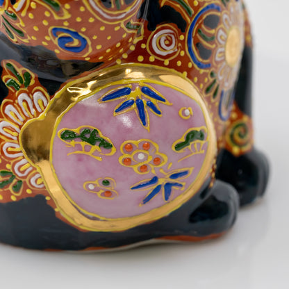 Kutani Cha-Mori Lucky Cat, 21 cm