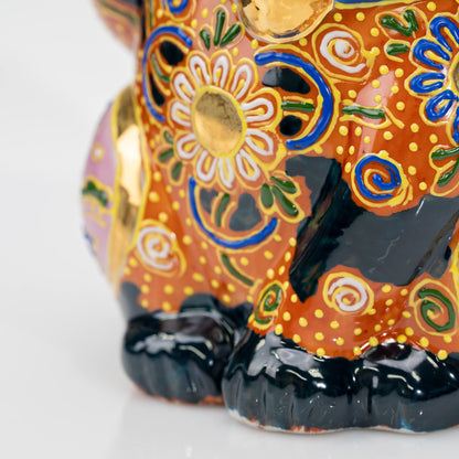 Kutani Cha-Mori Lucky Cat, 21 cm