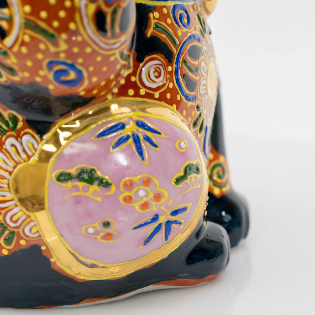 Kutani Cha-Mori Lucky Cat, 21 cm