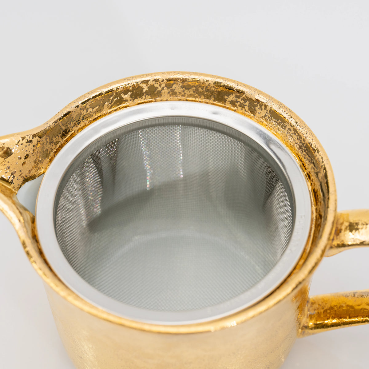 Service à thé Arita doré, théière et 2 tasses