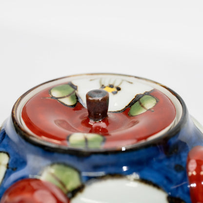 Japanese Camellia Tea Set | Hand-Painted Kyusu & Two Porcelain Cups