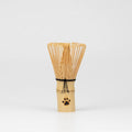Paw-Print Bamboo Mini Matcha Whisk