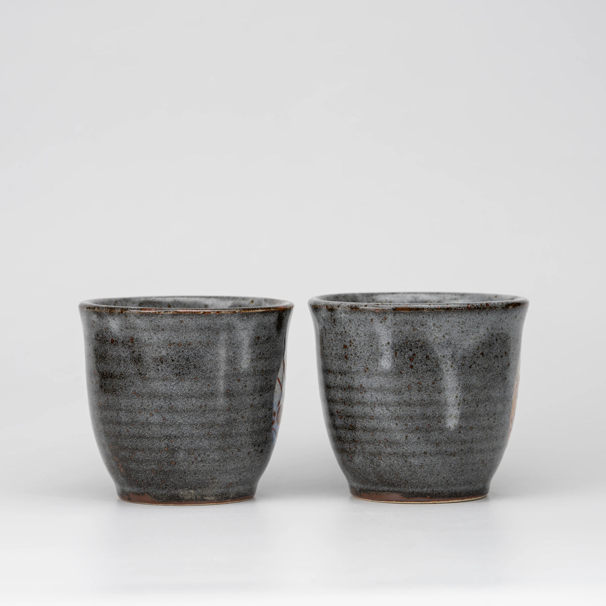 Rabbit and moon mug pair, reverse view.