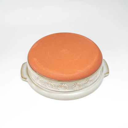 Ginpo Hana-Mishima Donabe — IH-Compatible Japanese Banko Clay Hot Pot, 7-gō (1–2 People)