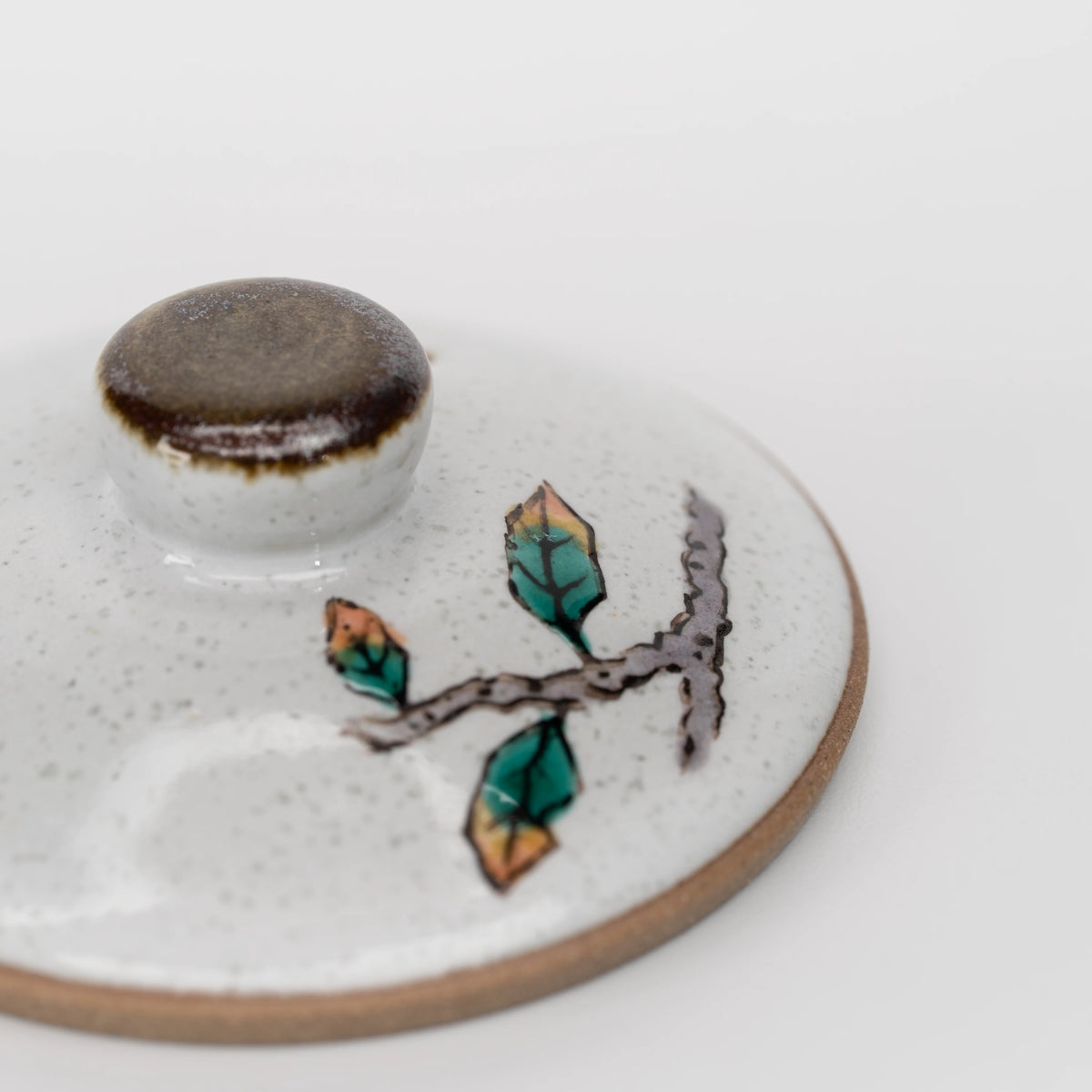 Owl teapot, lid detail.
