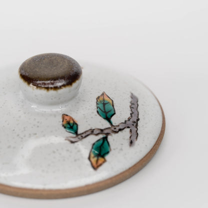 Owl teapot, lid detail.