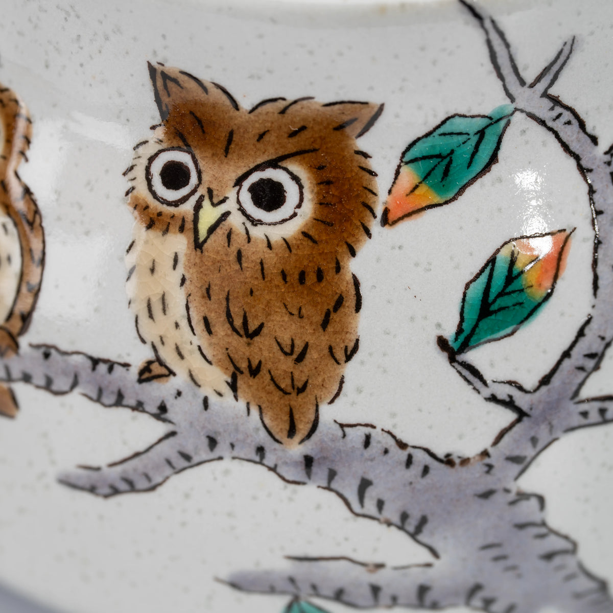 Owl teapot, owl decoration.