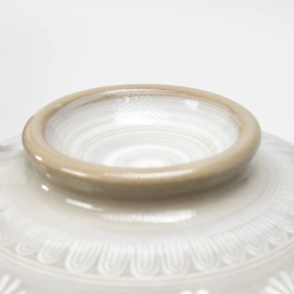 Ginpo Hana-Mishima Donabe — IH-Compatible Japanese Banko Clay Hot Pot, 7-gō (1–2 People)
