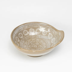 Ginpo Hanamishima Tonsui Bowl | Japanese Hot Pot Side Bowl, 13 cm