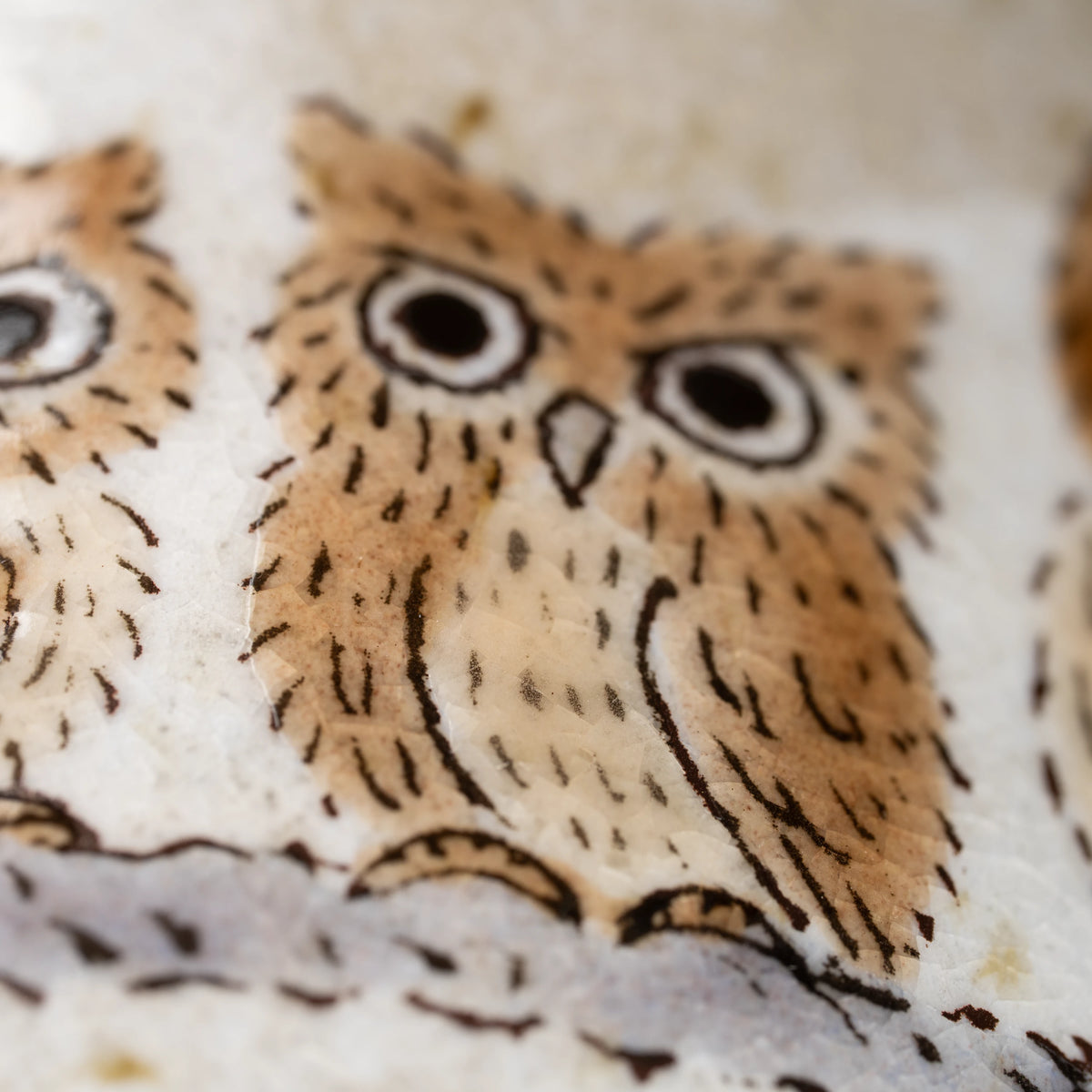 Three owls mug, owl decoration.