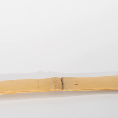 Paw-print bamboo matcha scoop, bamboo node along the handle.