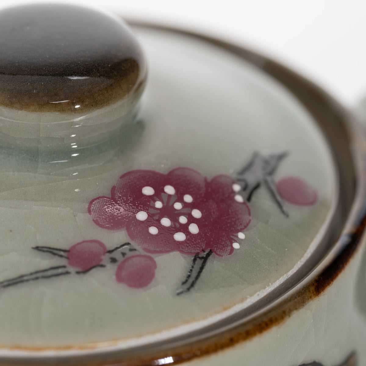 Sparrow teapot, lid detail.