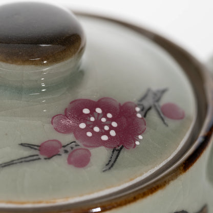 Sparrow teapot, lid detail.