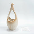 Shigaraki Hechimon Tall Flower Vase — Handmade Loop-Handle Stoneware Ikebana Vase, 23 cm