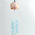 Carillon floral japonais en céramique | Clochette furin Yuzuriha
