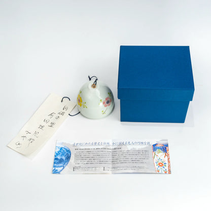 Arita floral wind chime with individual box and paper strip