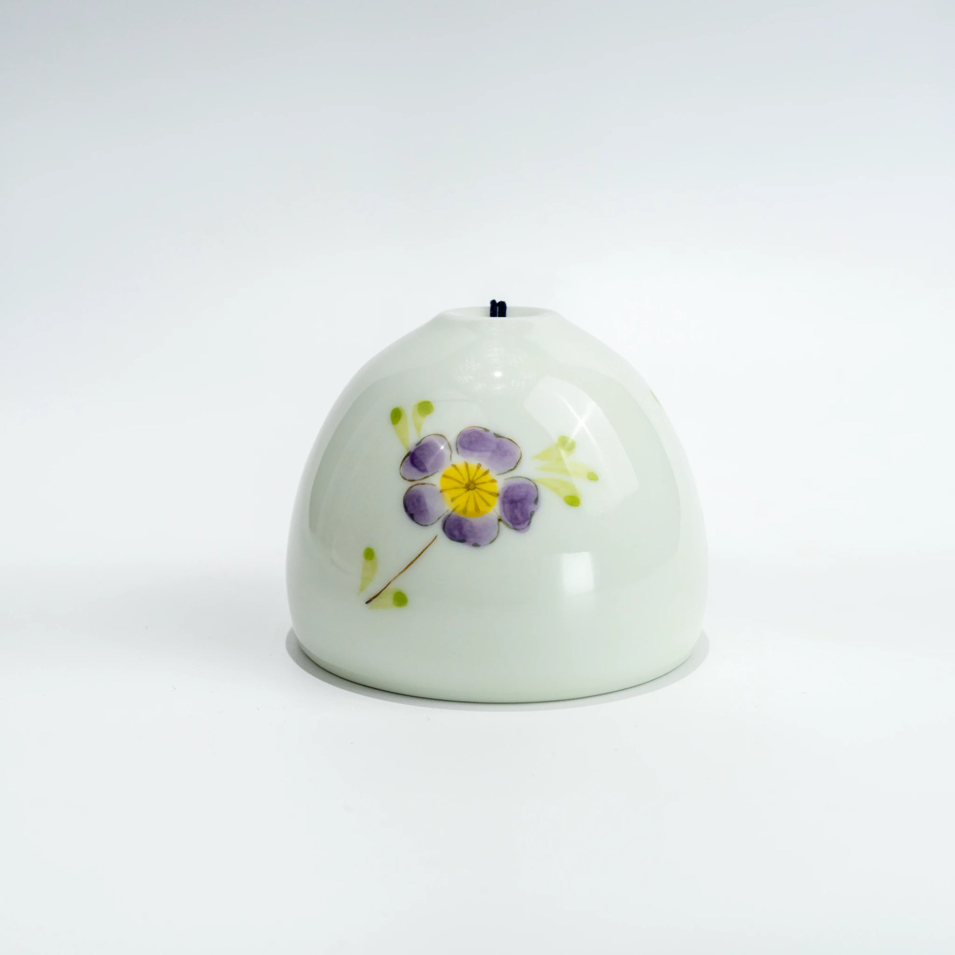Top and underside angle of floral Arita wind chime