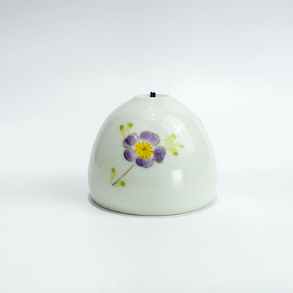 Top and underside angle of floral Arita wind chime