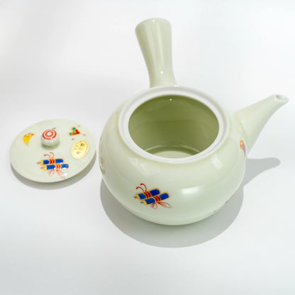 Arita & Hasami Takarazukushi Tea Set | Kyusu + 2 Cups | Wood Box