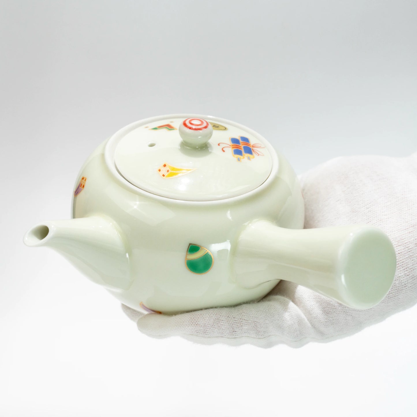 Arita & Hasami Takarazukushi Tea Set | Kyusu + 2 Cups | Wood Box